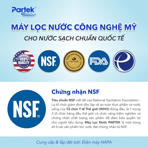 Lõi Lọc Nước PARTEK GAC 10 inch Granular Activated Carbon - Lõi Lọc Than Hoạt Tính cao cấp