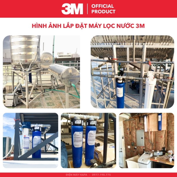 Máy Lọc Nước Đầu Nguồn 3M AP904 Kèm Lọc Thô 3M 20" - Nhập Khẩu Nguyên Bộ Mỹ