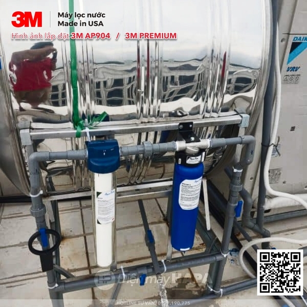 Ảnh lắp đặt thực tế của Máy Lọc Nước Tổng Đầu Nguồn 3M AP904 - Điện máy HAPA - 06