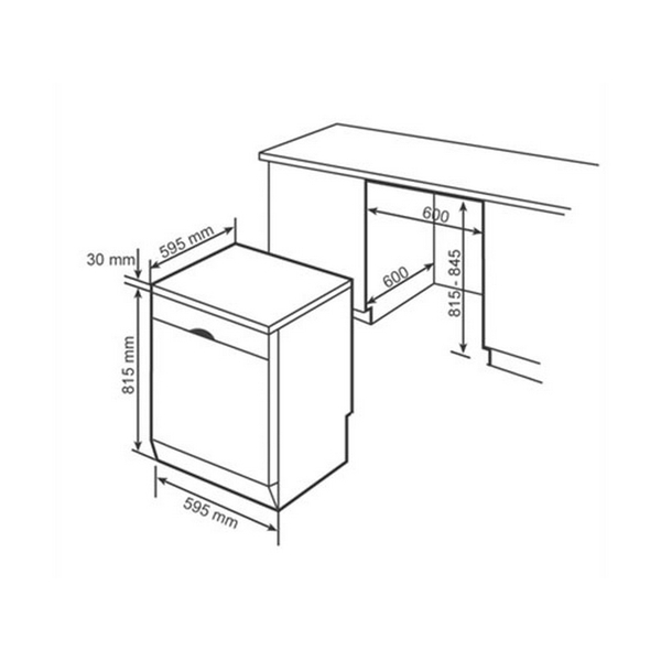 Máy Rửa Chén Bosch SMS46MI07E Độc Lập Serie 4 - 13 bộ