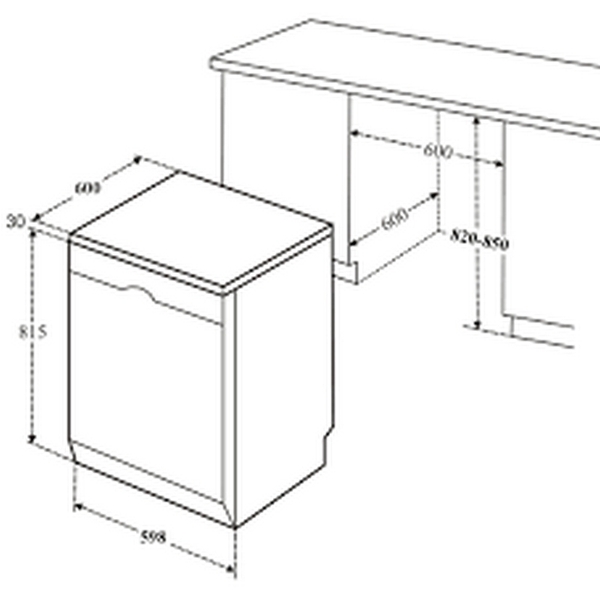 Máy Rửa Chén Bát Canzy CZ P1435Q - 14 bộ, 3 tầng rửa
