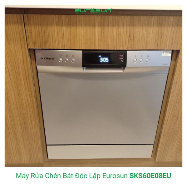 Máy Rửa Chén EUROSUN SKS60E08EU Cao Cấp 8 Bộ - Nhập Khẩu CHLB Đức
