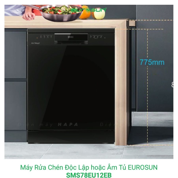 Máy Rửa Chén EUROSUN SMS78EU12EB, SMS78EU12ES 14 Bộ