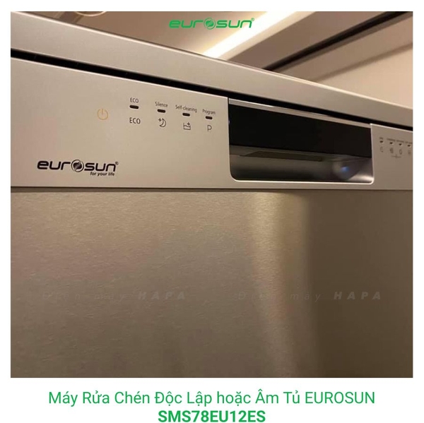 Máy Rửa Chén EUROSUN SMS78EU12EB, SMS78EU12ES 14 Bộ