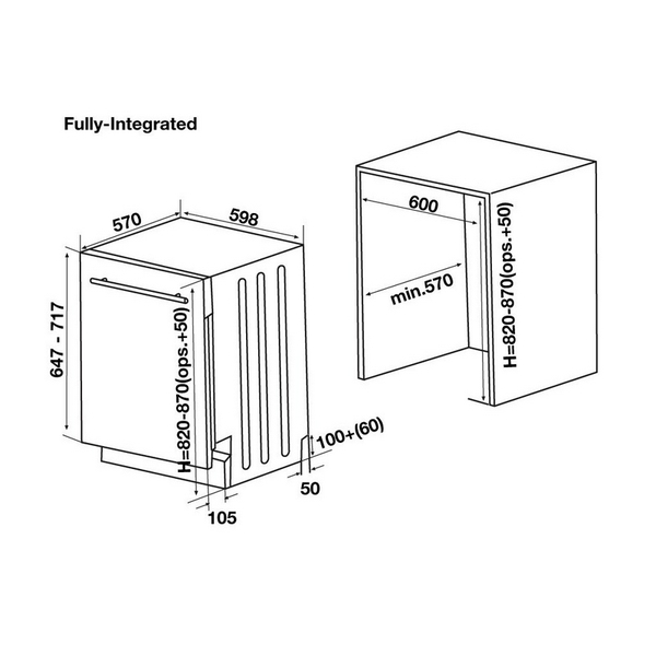 Máy Rửa Chén Hafele HDW-FI60D 533.23.320 - 15 bộ