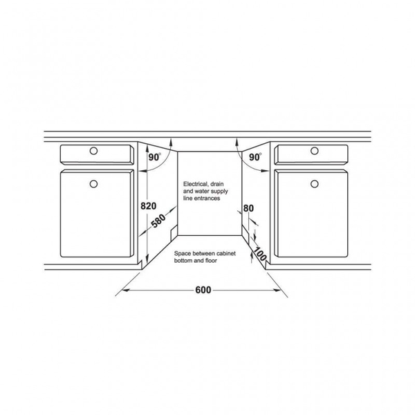 Máy Rửa Chén Bán Âm Hafele HDW-SI60AB 538.21.320 - 15 bộ