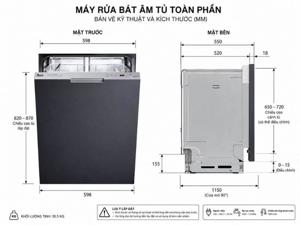 Máy Rửa Chén Teka DW8 80 FI 40716240 - 13 bộ