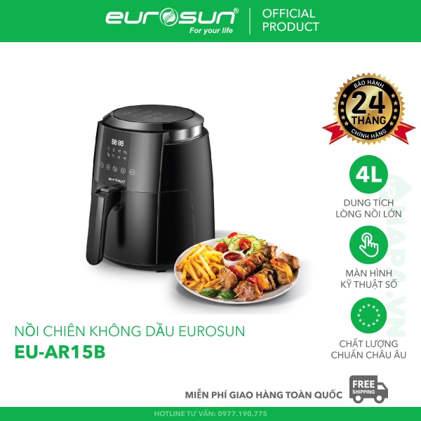 Nồi Chiên Không Dầu EUROSUN EU-AR15B 4 Lít
