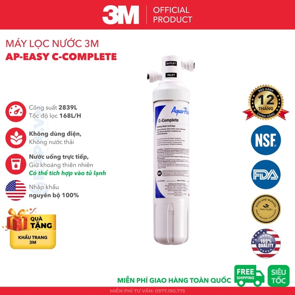 Máy Lọc Nước 3M AP-EASY C-COMPLETE Uống Trực Tiếp Từ Vòi - Nhập khẩu 3M Mexico
