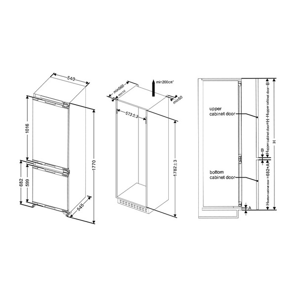 Tủ Lạnh âm Hafele HF-BI60X 534.14.080 - 257 Lít
