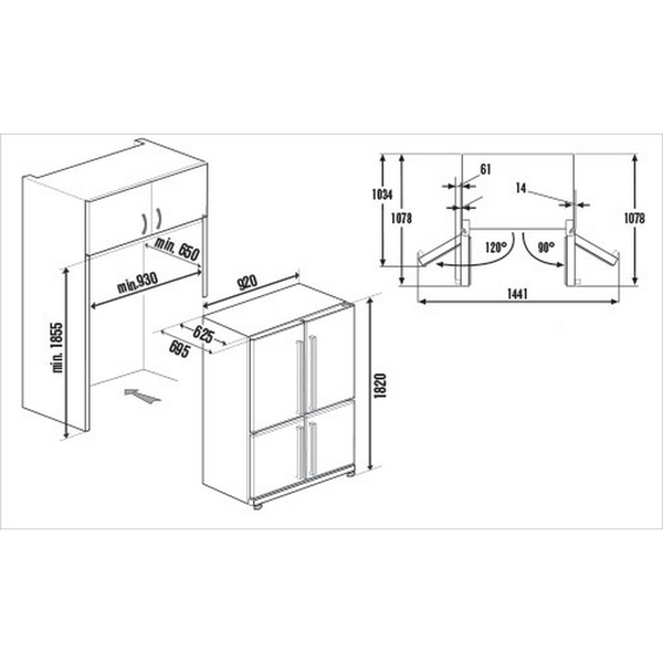 Tủ Lạnh Kuppersbusch KE 9800 - 540 Lít