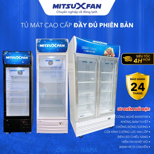 Tủ Mát MITSUXFAN MSSC-2599F | MSSC-3599FW | MSSC-4099F | MSSC-1099FWDE Cao Cấp 6 trong 1 - Tiết kiệm điện - Hàng Chính Hãng