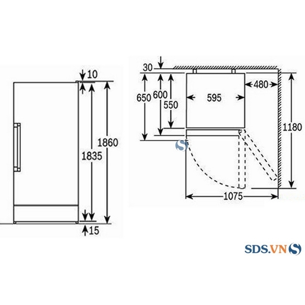 Tủ Bảo Quản Rượu Vang BOSCH HMH.KSW38940 Series 8 - 414 Lít (198 chai rượu)