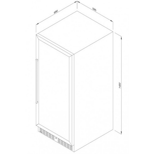 Tủ Bảo Quản Rượu Vang Malloca MWC-120DC Độc Lập ~ 116 chai