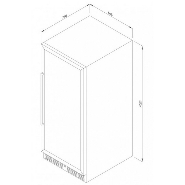 Tủ Bảo Quản Rượu Vang Malloca MWC-180BG Độc Lập/ Âm Tủ - 379 Lít ~ 154 chai