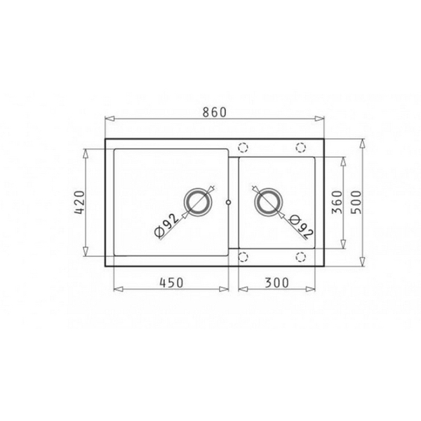 Chậu Rửa Chén BOSCH PYRAMIS HMH.079812011 PYRAGRANITE ALAZIA 1 3/4B