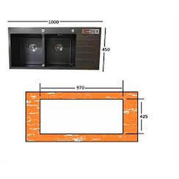 Chậu Rửa Chén Canzy CZ 1045KNB