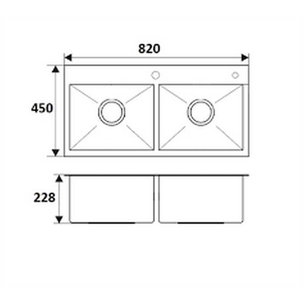 Chậu Rửa Chén Canzy CZ 8245KB