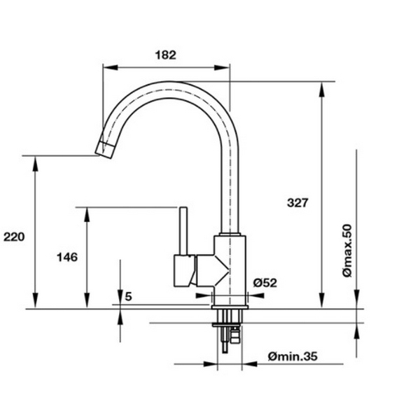 Vòi Rửa Chén Hafele 569.04.240