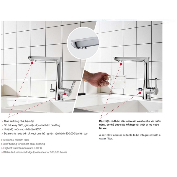 Vòi Rửa Chén Hafele Brontes 570.51.070