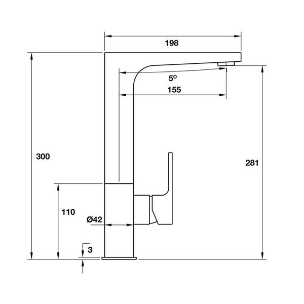 Vòi Rửa Chén Hafele Eos 570.51.030