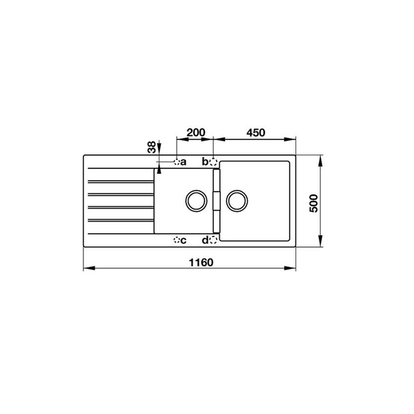 Chậu Rửa Chén Hafele HS-GDD11650 570.35.370 - 570.35.470 - 570.35.570