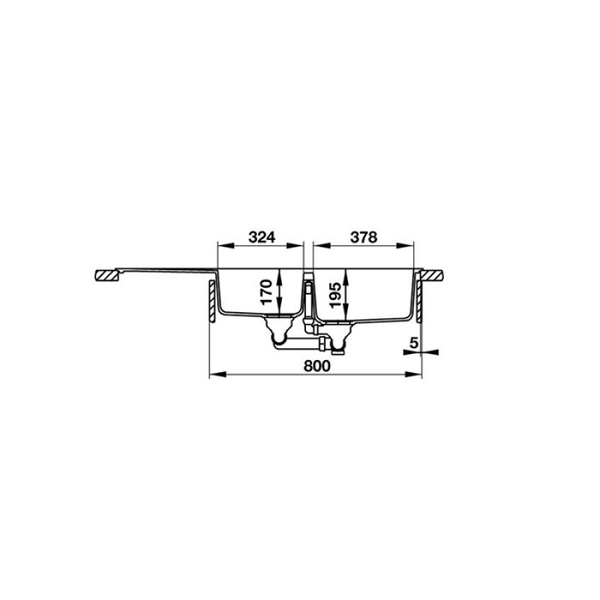 Chậu Rửa Chén Hafele HS-GDD11650 570.35.370 - 570.35.470 - 570.35.570