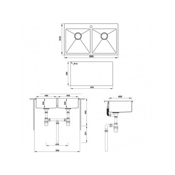 Chậu Rửa Chén Hafele HS-SD8851 567.20.537