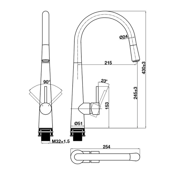 Vòi Rửa Chén Hafele HT21-CH1P245 577.55.220, HT21-CH1P254 577.55.200