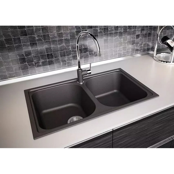 Chậu Đá Hafele JULIUS HS-GD8650 - Màu Đen 570.35.380