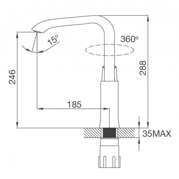 Vòi Rửa Chén Malloca K290C Nóng Lạnh