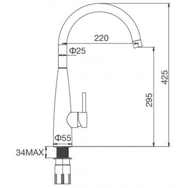 Vòi Rửa Chén Malloca K529-S Nóng Lạnh Inox 304