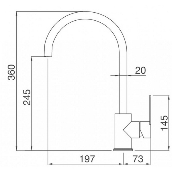Vòi Rửa Chén Malloca MF-040 Nóng Lạnh