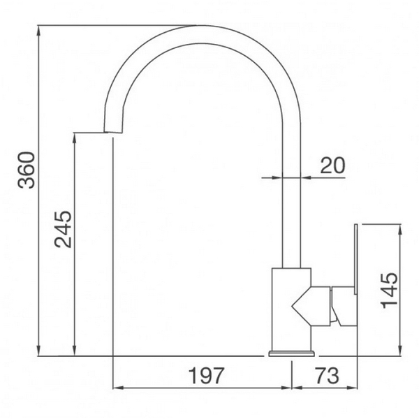 Vòi Rửa Chén Malloca MF-043 Nóng Lạnh
