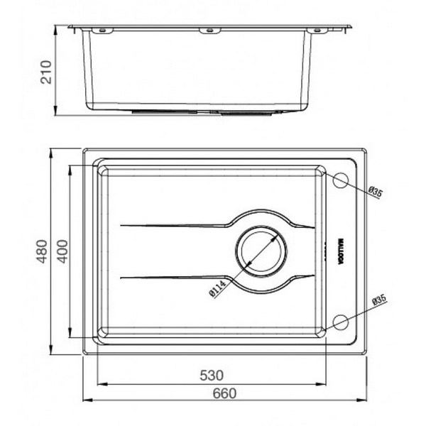 Chậu Rửa Chén Malloca MS 5066W Inox 304