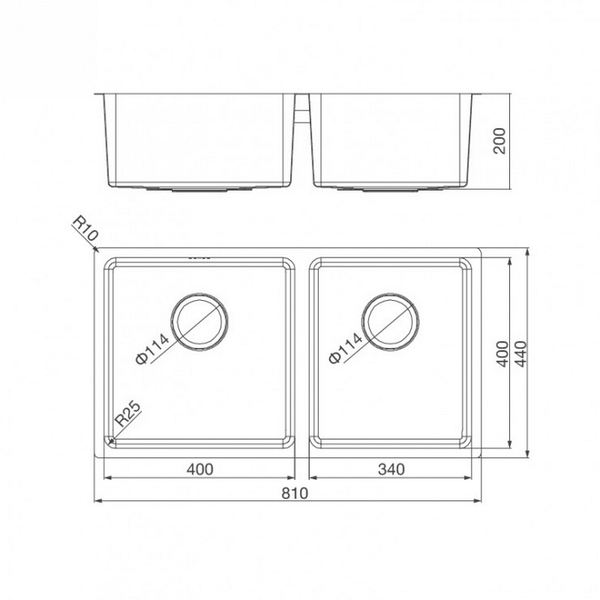 Chậu Rửa Chén Malloca MS 6081 Inox 304