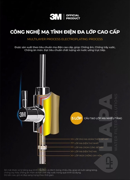 Vòi Nước Uống 3M Cao Cấp (Mẫu Mới) - Hàng Chính Hãng Nhập Khẩu