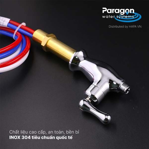 Vòi Nước Uống PARAGON 3 Dây - INOX 304 Cao Cấp, Không Gỉ, Tiêu Chuẩn NSF Mỹ