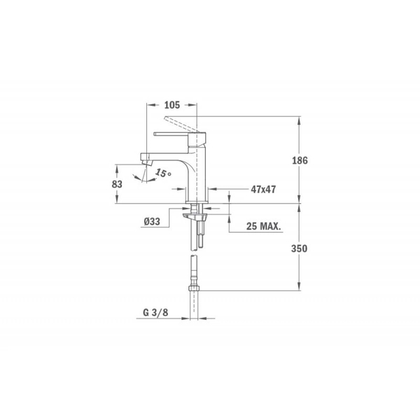 VÒI Teka LAVABO AURA (TRẮNG) 50342020W