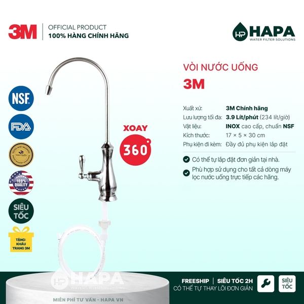 Lõi Lọc Nước 3M Made in USA, Đầy Đủ Models - Nhập Khẩu Mỹ, Hàng Chính Hãng