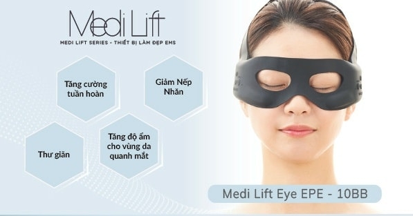 YA-MAN Medi Lift Eye EPE-10BB - sản phẩm trị liệu chuyên biệt vùng mắt