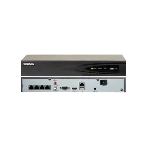 Đầu ghi hình IP Hikvision DS-7604NI-K1/4P(B) 8.0 Mpx hỗ trợ 4 kênh