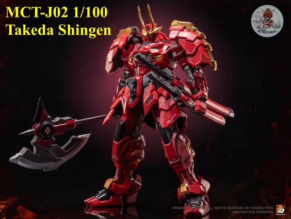 Mô hình Metal Figure 1/100 Takeda Shingen MCT-J02 metal build MOSHOW