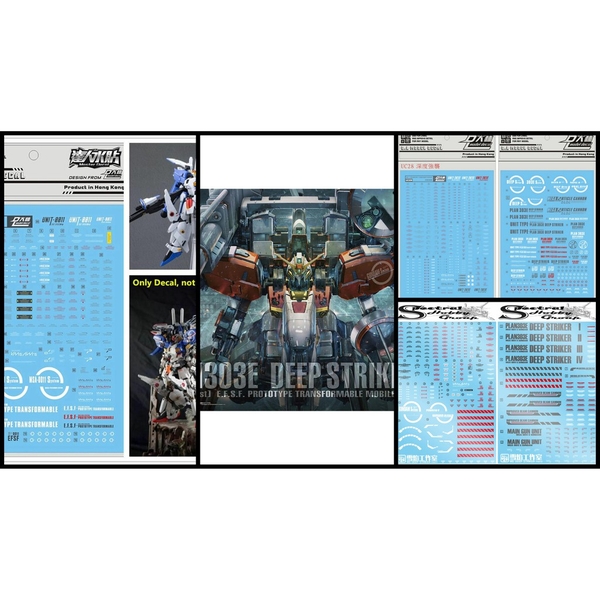 Decal nước dán mô hình MG Ex-s Exs | Deep striker Custom các loại - Water sticker