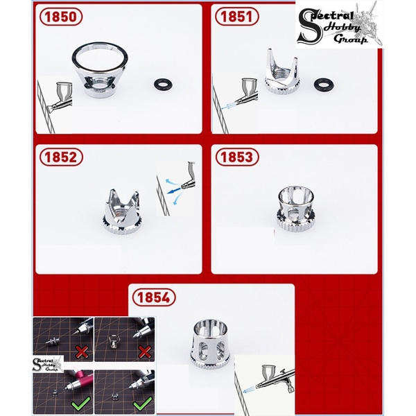 Dụng cụ Loa bút sơn Airbrush Needle Cap Hobby MIO Cormake tool
