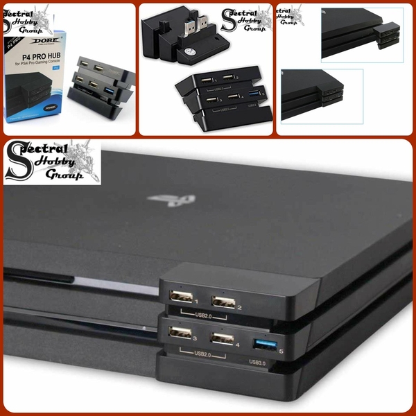 Thiết bị mở rộng USB Hub for PS4 Pro Gaming Console 4x USB 2.0 + 1x USB 3.0 DOBE