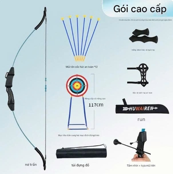 Đồ chơi thể thao bộ cung tên trẻ em kèm hồng tâm tập bắn 4 - 14 tuổi ACE Bow Shooting Sports Boy