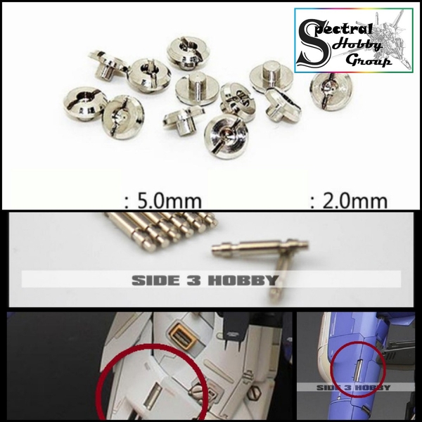 Ốc kim loại độ mô hình khớp khửu tròn / thanh - Metal part