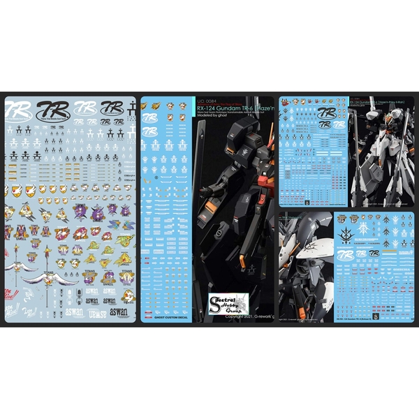 Decal nước dán mô hình AOZ Hazel Titans RX124 TR1 TR6 Titan TR-6 các loại Water sticker