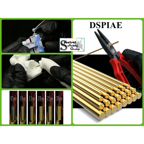 Phụ kiện DSPIAE que kim loại độ sửa custom fix mô hình Metal Copper Rod các cỡ